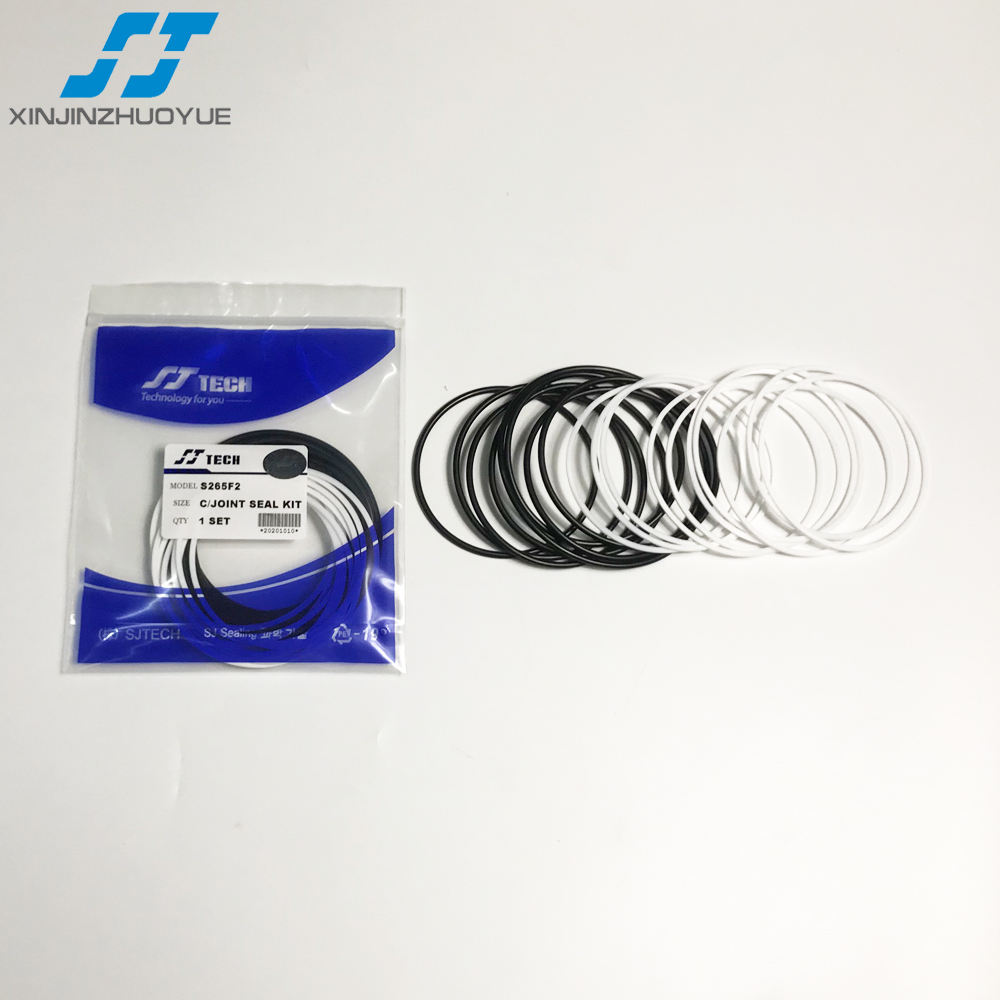 SJ Brand High Performance crankshaft rubber oil seal repair kit S265F2 excavator center joint seal kit