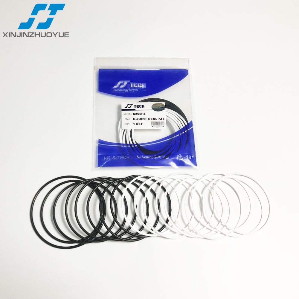 SJ Brand High Performance crankshaft rubber oil seal repair kit S265F2 excavator center joint seal kit